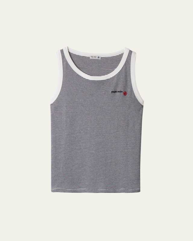 Striped Jersey Tank Top